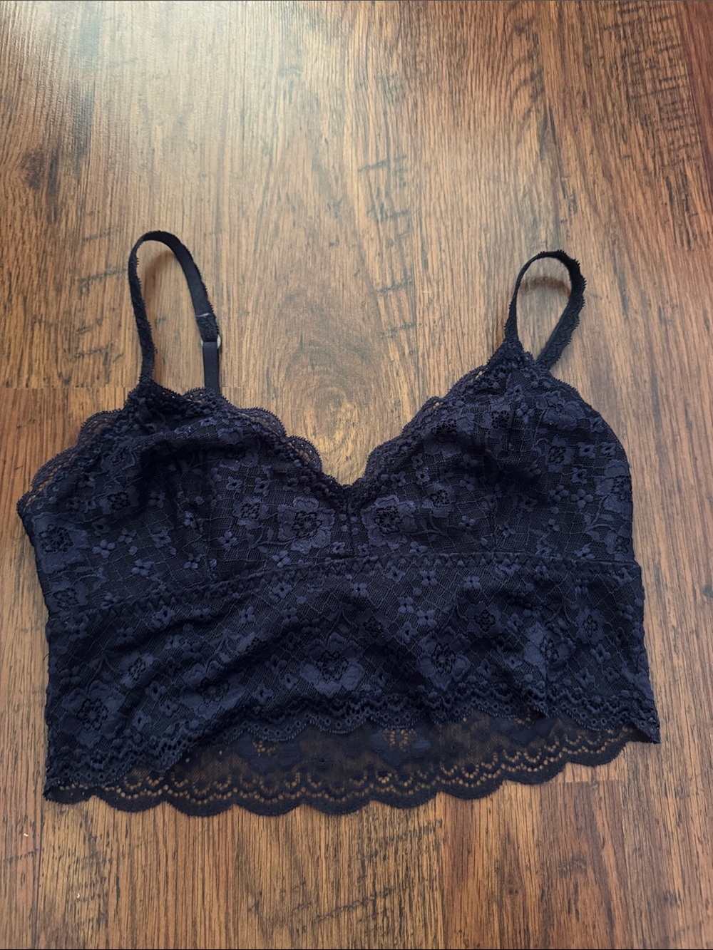 Golly Hicks Navy Lace Bralette Tank 29.T